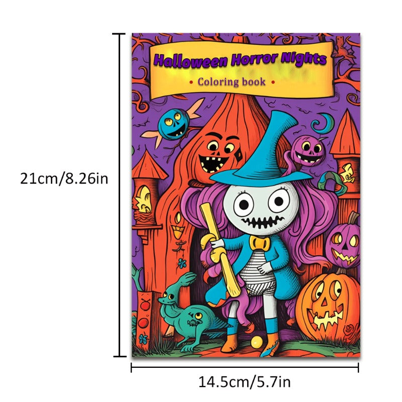 Halloween Coloring Book for Kids 14.5x21cm 1 Book