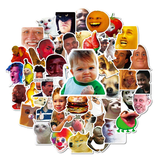 50pcs Emoticon Pack Stickers Fun & Creative Gift
