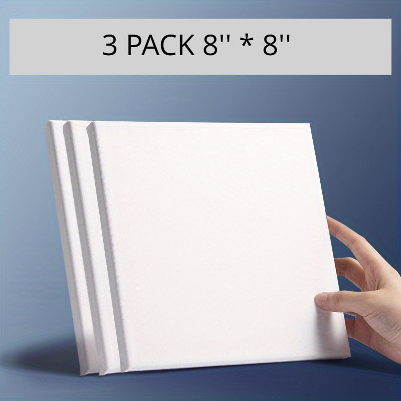 3 Packs Stretched Canvas Assortment for Acrylic Painting