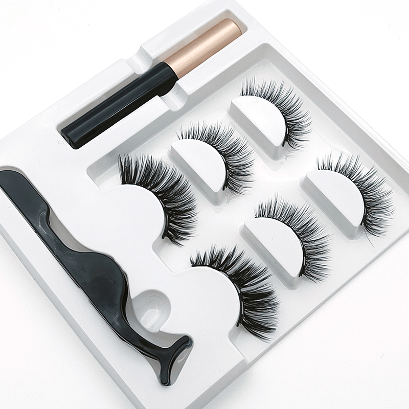 Magnetic Eyelashes Mink Eyelash Magnetic Eyeliner Beauty Makeup Set