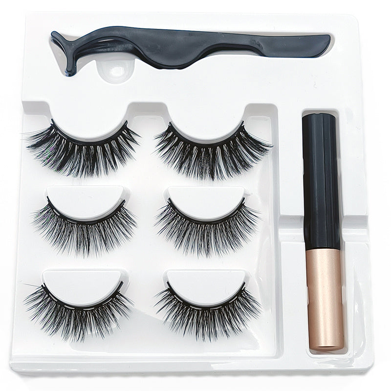 Magnetic Eyelashes Mink Eyelash Magnetic Eyeliner Beauty Makeup Set