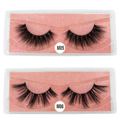 20 Pairs 3D Mink Lashes Natural Thick Fluffy False Eyelashes Makeup Pack