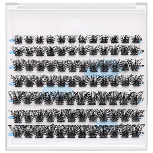 DIY Cluster Eyelash Extensions 84 Pcs Natural Lash Clusters Mix Length