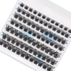 DIY Cluster Eyelash Extensions 84 Pcs Natural Lash Clusters Mix Length