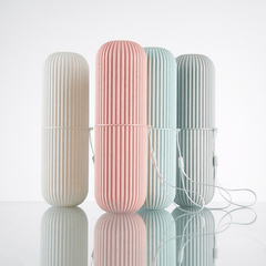 Portable Travel Toothbrush Toothpaste Holder Storage Box Bathroom Acc...