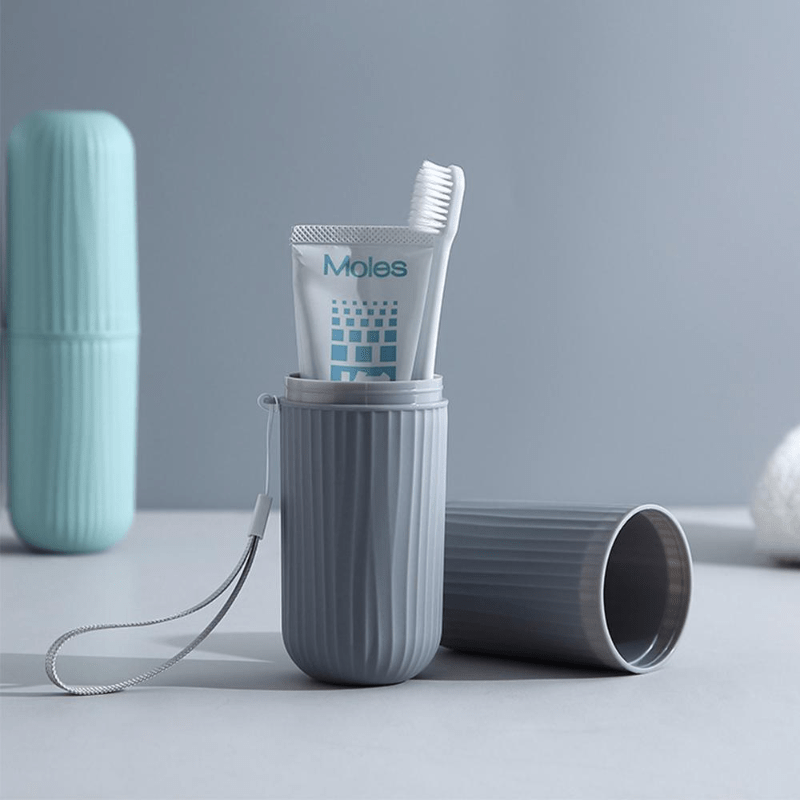Portable Travel Toothbrush Toothpaste Holder Storage Box Bathroom Acc...