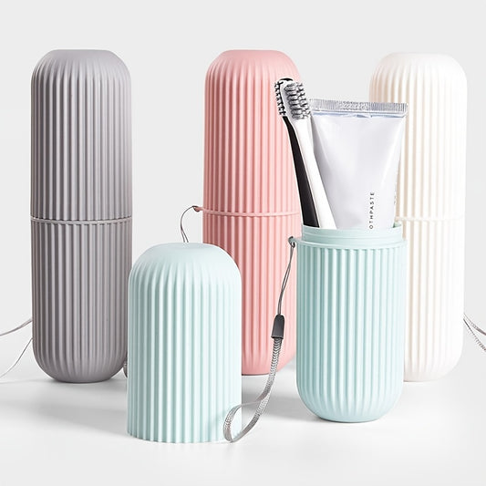 Portable Travel Toothbrush Toothpaste Holder Storage Box Bathroom Acc...