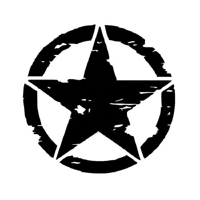 Motorcycle Star Pattern Vinyl Sticker