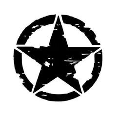 Motorcycle Star Pattern Vinyl Sticker