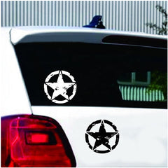 Motorcycle Star Pattern Vinyl Sticker