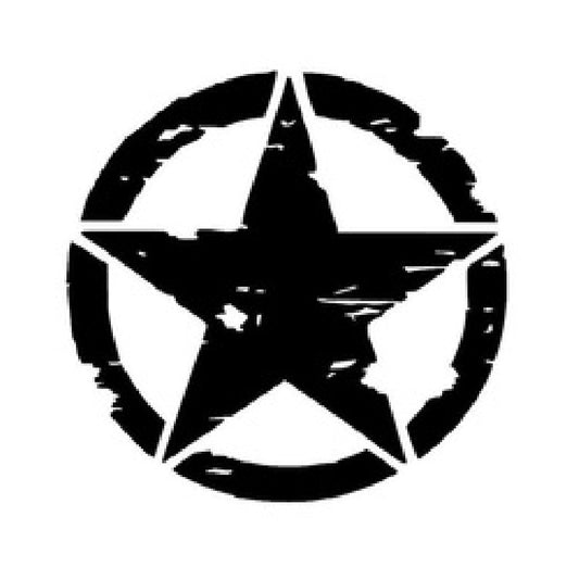 Motorcycle Star Pattern Vinyl Sticker