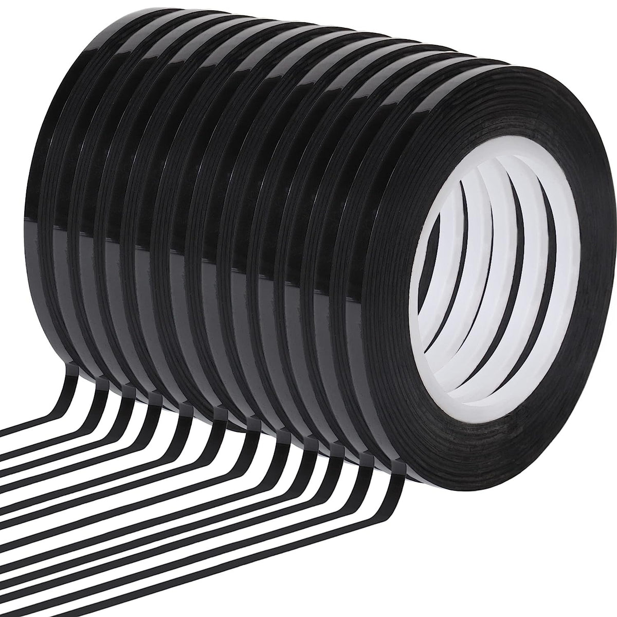 Whiteboard Tape Thin for Dry Erase Board - Set of 12 - Whiteboard Accessories