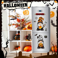 9pcs Holiday Gnome Fridge Magnets - Halloween & Christmas Decor for Kitchen