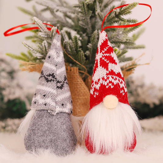 Knitted Wool Forest Man Doll Christmas Tree Decoration