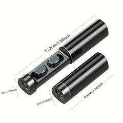 Portable Wireless Headset with Smart Display & Flashlight