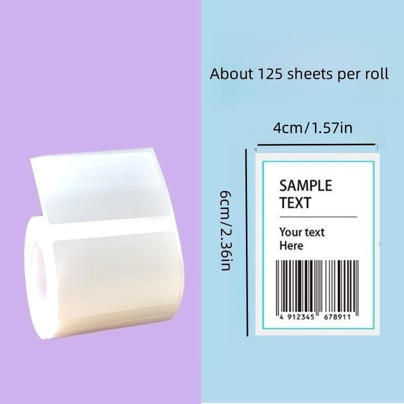 Waterproof Self Adhesive Paper Labels for Phomemo M110 M220 Label Printer