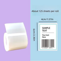 Waterproof Self Adhesive Paper Labels for Phomemo M110 M220 Label Printer