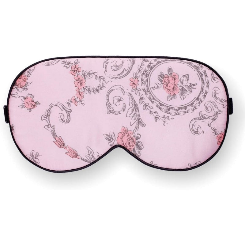 100% Silk Eye Mask Floral Print Eyeshade Cover