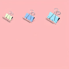 20pcs Assorted Long Tail Clip Folders for Office Supplies
