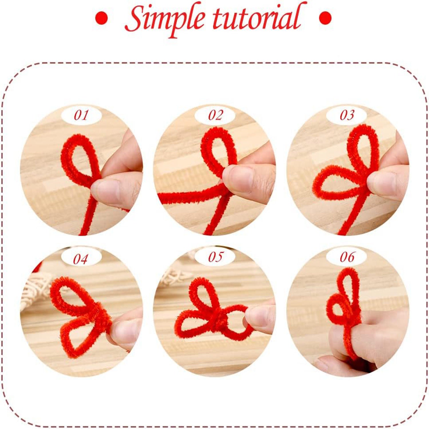 300pcs Christmas Craft Pipe Cleaners Bulk Art for Creative Christmas Decoration