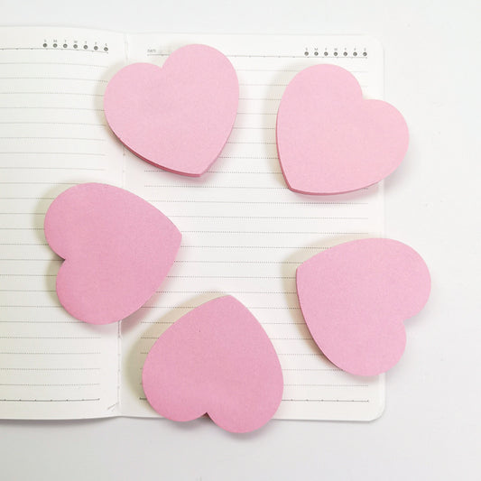 Pink Love Sticky Notes - Flower Art - Student Message Stickers
