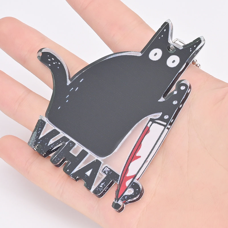 Cat Killer Car Interior Decoration Pendants Window Hanging Decorations