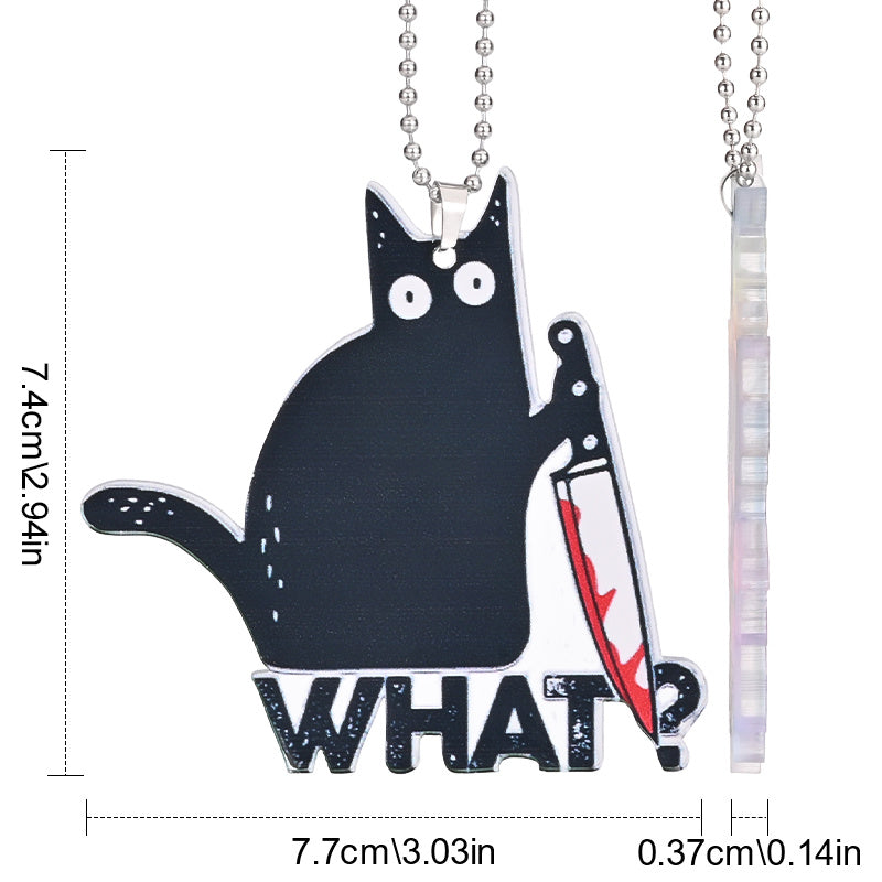 Cat Killer Car Interior Decoration Pendants Window Hanging Decorations