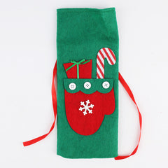 Christmas Red Wine Bag Holiday Decoration Gift Bottle Cover