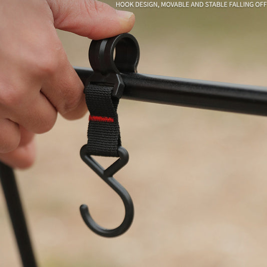 5pcs Camping Rack Hook Plastic Buckle Hanging Webbing Buckle
