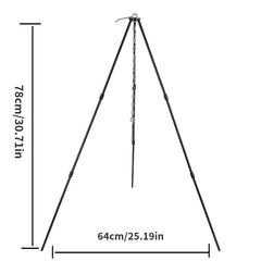 Outdoor Camping Campfire Tripod Hanging Pot Aluminum Alloy Tripod