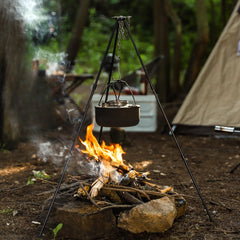 Outdoor Camping Campfire Tripod Hanging Pot Aluminum Alloy Tripod