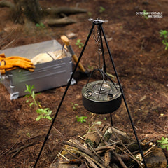 Outdoor Camping Campfire Tripod Hanging Pot Aluminum Alloy Tripod