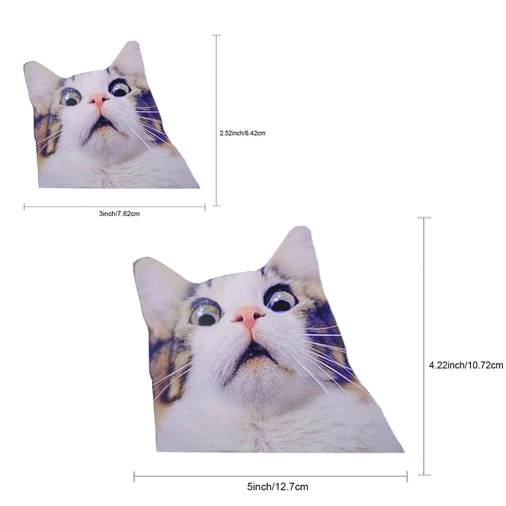 Scaredy Cat Sticker Cat Gift Kitten Funny Decal