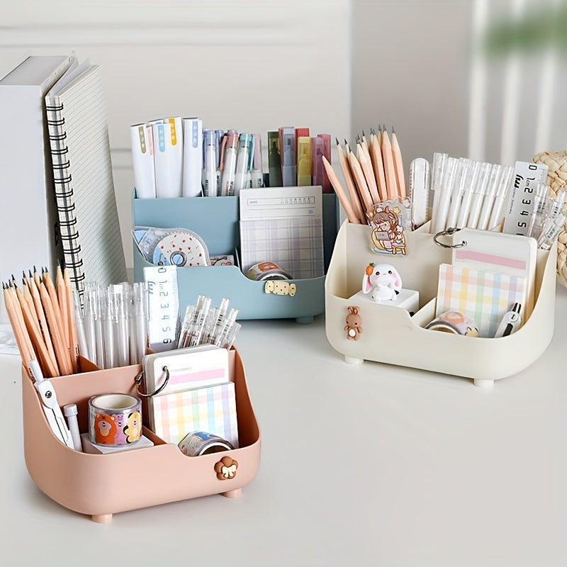 Large Capacity Five-Grid Desktop Storage Box