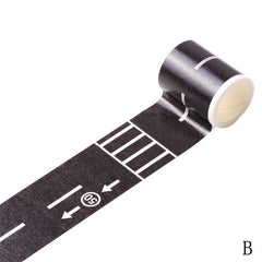 48mmx5M Traffic Railway Train Road Washi Tape DIY Scrapbooking Sticker Label