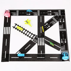 48mmx5M Traffic Railway Train Road Washi Tape DIY Scrapbooking Sticker Label