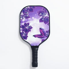 Purple Butterfly Pickleball Paddle Set Carbon Fiber Racket Pickleball Racket Set