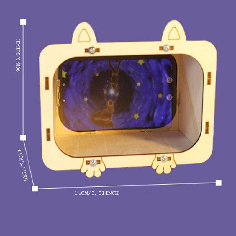 3D Holographic Theater TV Projector for Science Experiments
