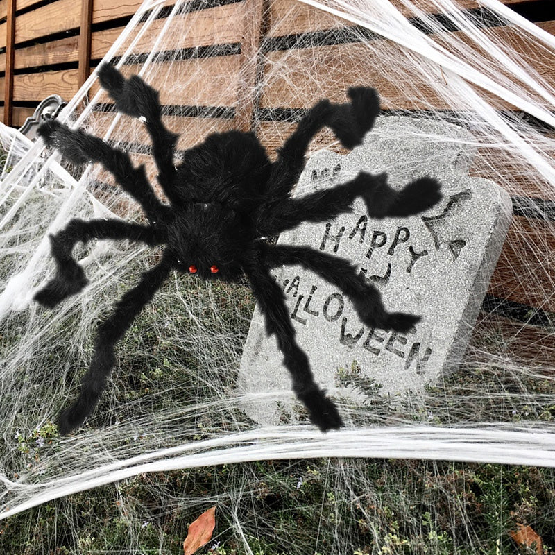30-50 Spider Halloween Decoration for Haunted House Prop Indoor Outdoor