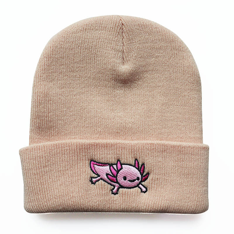 Cartoon Dinosaur Knitted Beanie for Outdoor Sports