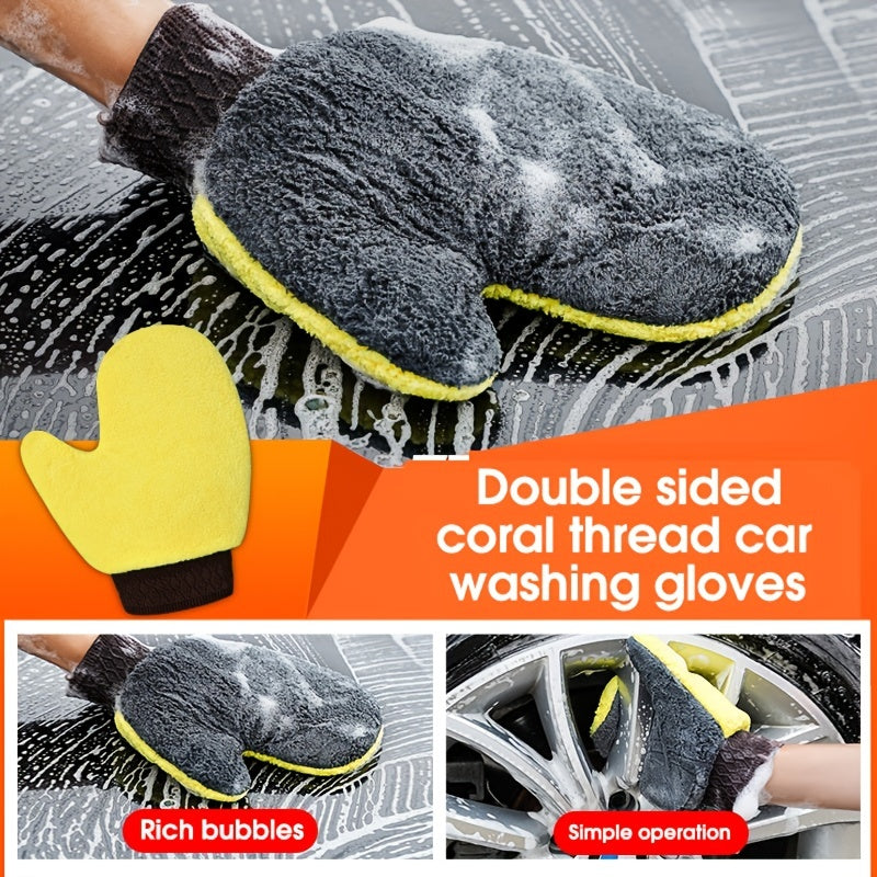 Waterproof Car Wash Gloves - Velvet-Like Material for Perfect Cleaning