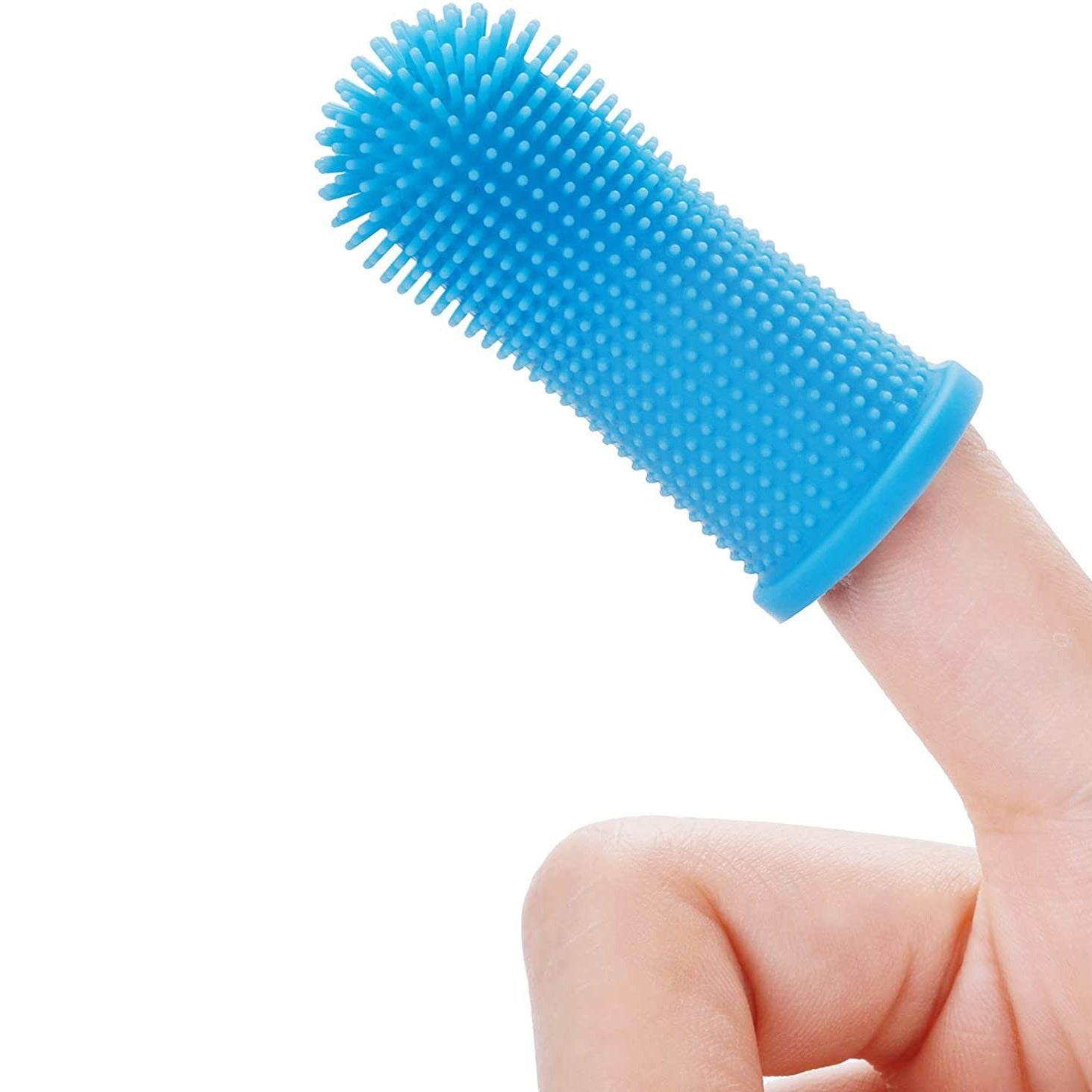 Soft Silicone Pet Toothbrush Finger Cover - Dog & Cat Teeth Cleaning