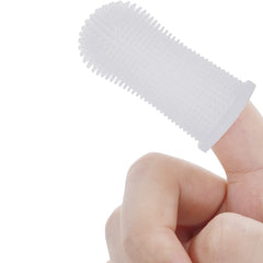 Soft Silicone Pet Toothbrush Finger Cover - Dog & Cat Teeth Cleaning