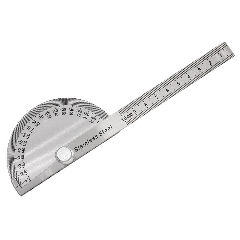Stainless Steel 180&deg; Protractor Measuring Square Gauge 100mm