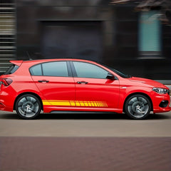 2pcs Car Side Skirt Sticker Vinyl Film Wrap DIY Tuning Scratch Protection