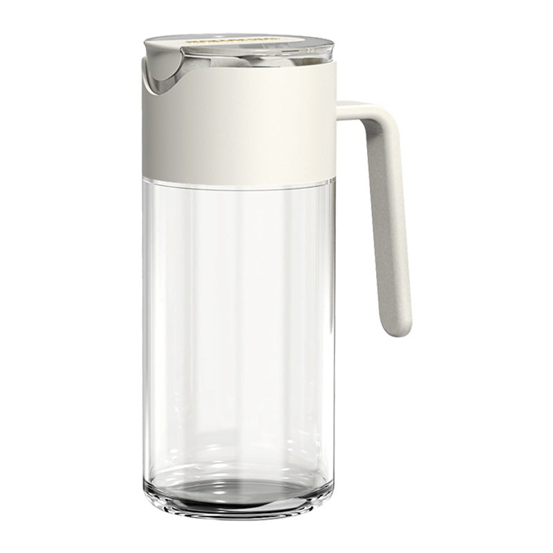 Glass Gravity Bottle Handle Leak-proof Olive Vinegar Storage Dispenser