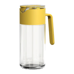 Glass Gravity Bottle Handle Leak-proof Olive Vinegar Storage Dispenser