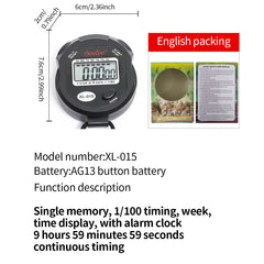 Portable Stopwatch Digital LCD Timer Handheld Sports Chronograph