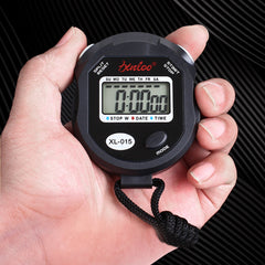 Portable Stopwatch Digital LCD Timer Handheld Sports Chronograph