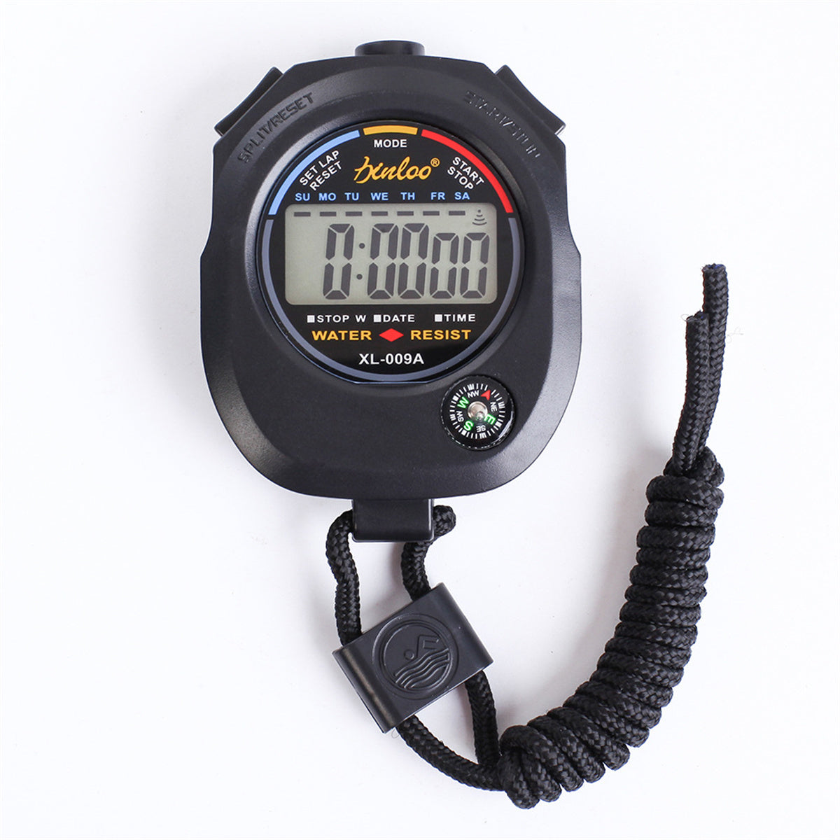 Portable Stopwatch Digital LCD Timer Handheld Sports Chronograph